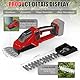 Akku Grasschere Strauchschere Set kompatibel mit Milwaukee 18V M18, gartenschere Heckenschere Handheld rasenschere Strauchtrimmer Grasmesser 22cm 13cm Strauchscherenmesser (ohne Akku)