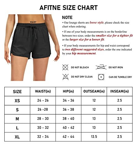 Lounge Shorts For Women With Pockets Workout Sports Dolphin Shorts Loose Comfy Activewear For Yoga Athletic Running Black - M #TOP4