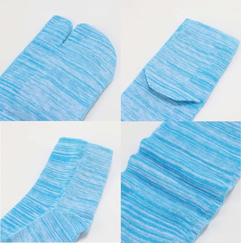 Women's Tabi Split Toe Flip Flop Socks Big Two Toe Cotton Colorful Crew No Show Low Cut Athletic Pack of 64