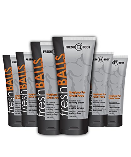 FRESH BALLS Male Hygiene Antiperspirant Lotion 3.4 oz 6 PACK