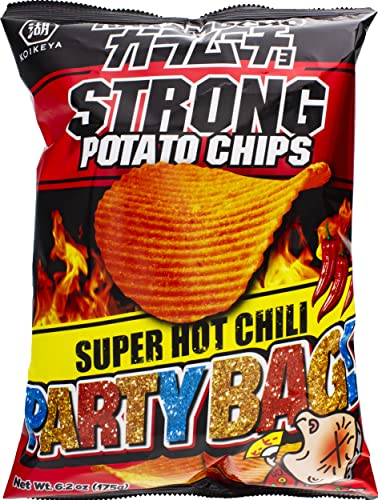 Koikeya Karamucho Strong Potato Chips Super Hot Chili Party Bag, 6.17 Oz (Pack Of 6) #TOP2