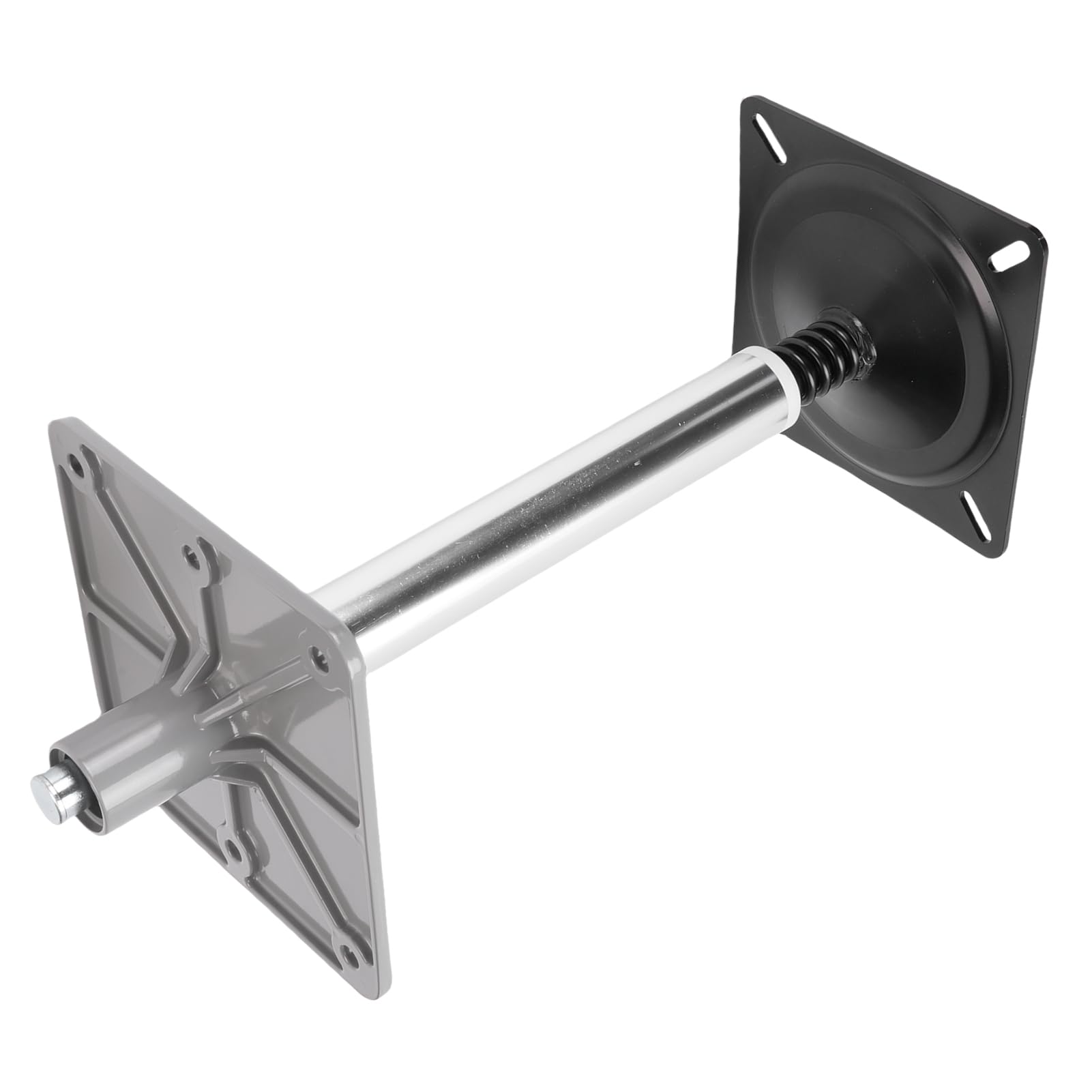 Tbest Kit de Montage de Siège sur Pied de Bateau en Alliage D'aluminium Robuste, Plaque de Base Marine de 7x7 Pouces avec Prise de Poteau à 3/4 Broches, 13 de Haut pour Bateaux