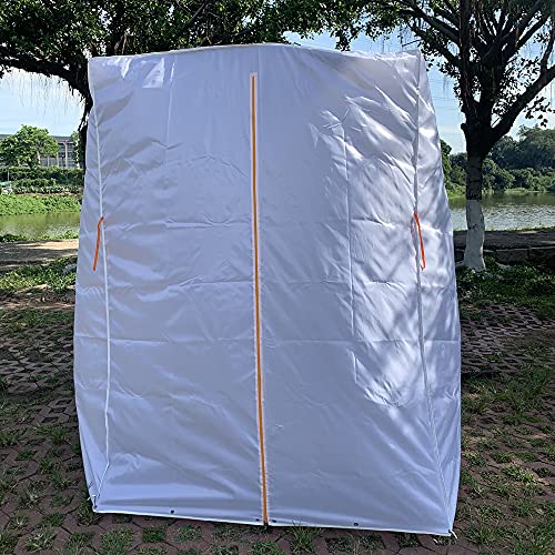MC&SA tienda SUV para portón trasero, refugio de privacidad portátil impermeable blanca, para cambio, ducha, dormir, playa, ciclismo, natación, 4.9ft x 4.9ft x 7.5ft miniatura 2