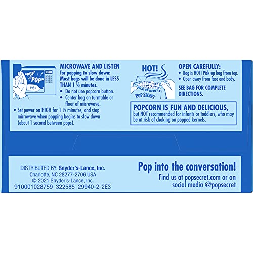 Pop Secret Popcorn, Sweet 'N Crunchy Caramel Microwave Popcorn, 2.64 Oz Bags, 3 Count, Pack Of 6 #TOP5
