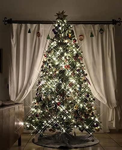 Kaq- 115Ft 300Led Christmas String Lights Indoor/Outdoor, Green Wire Tree Lights Waterproof With 8 Modes, White Plug In String Lights For Party Wedding Garden Xmas Decoration (Cool) #TOP3