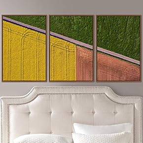 signwin 3 Piece Framed Canvas Wall Art Abstract...