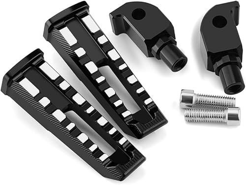 Miniatura 3 de Modeer Para MT07 FZ07 2014-2023 2024 2025 Motocicleta Trasero Estriberas Pasajero Reposapiés MT 07 mt07 Accesorios Color Negro