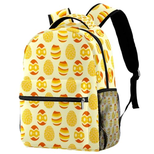 Sac à dos d'école ergonomique jaune pour soulager le dos des adolescents et étudiants