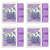 SCENTORINI Wax Melts Wax Cubes, Long Lasting Lavender Wax Melts for Sleep, Scentsy Wax Melts for Warmer 4 Pack, Scented Soy Wax Strong Scent, 4 * 1.25oz