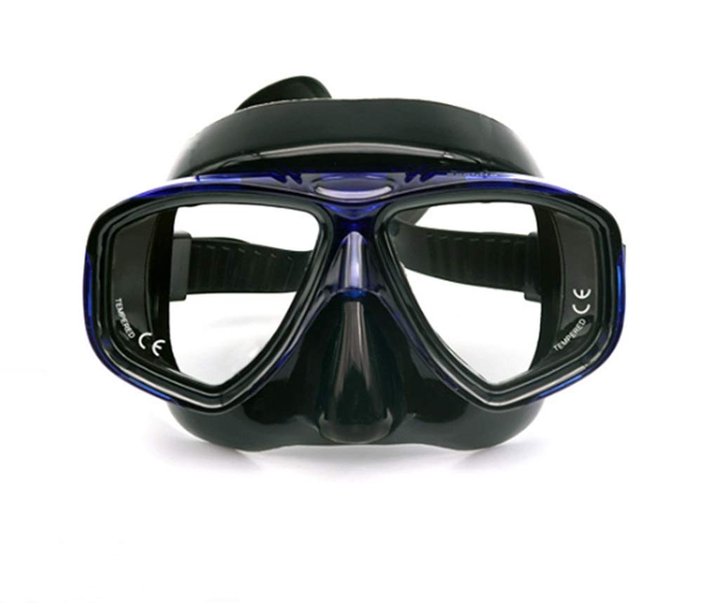 Antibeschlag-Schwimmbrille mit großem Rahmen und Nasenschutz – Schnorchelmasken-Set für kristallklare Sicht und Schutz unter Wasser