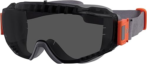 Ergodyne Skullerz MODI - Gafas de seguridad protectoras OTG, ventilación indirecta, antiniebla, resistentes a los arañazos