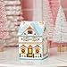 Holiday Village Spice House Set, 6 Mini Christmas Gingerbread Houses Jars, Countertop Display Festive Decorative for Kitchen & Coffee Bar, A Wonderland Your Kitchen