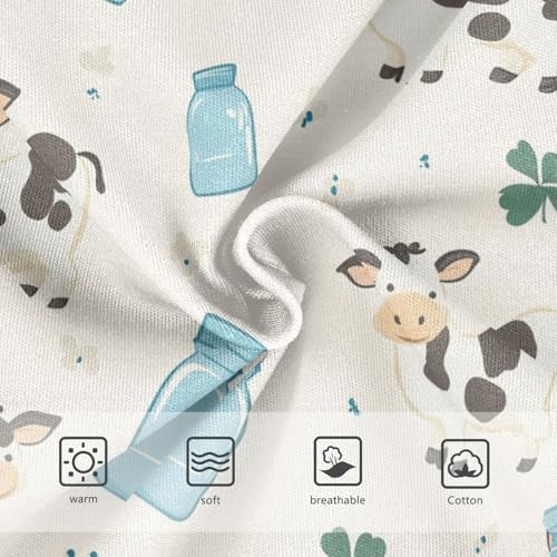 Wusikd Cartoon Cows Girls' Underwear Cotton Girls Briefs Soft Toddler Underwear 2T3