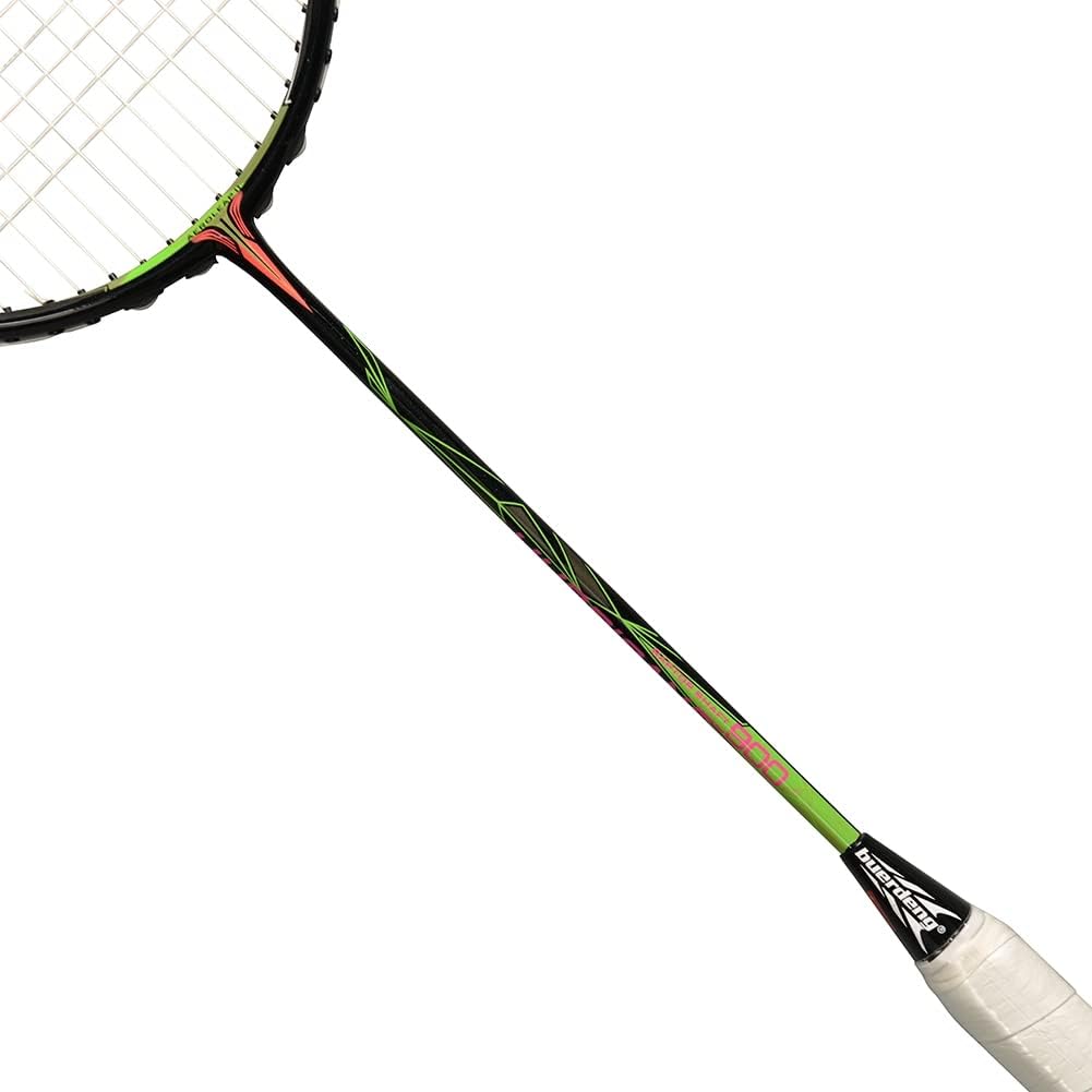 Generic Buerdeng Hurricane 900 Japanese Graphite Badminton Racquet with Case, Light Weight Fast Speed Performance 5U Badminton Racket Overgrip Included, Green/Black, 67.5cm : Sports & Outdoors