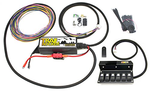 Painless Performance 57004 Trail Rocker System For 2009-2018 Jeep Wrangler Jk, Overhead 6-Switch Box (Auto Dimming Mirror Only) #TOP16