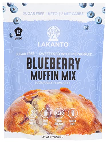 Lakanto Blueberry Muffin Mix, Diet Friendly, Sugar Free, 6.77 Ounce (Pack Of 8)
