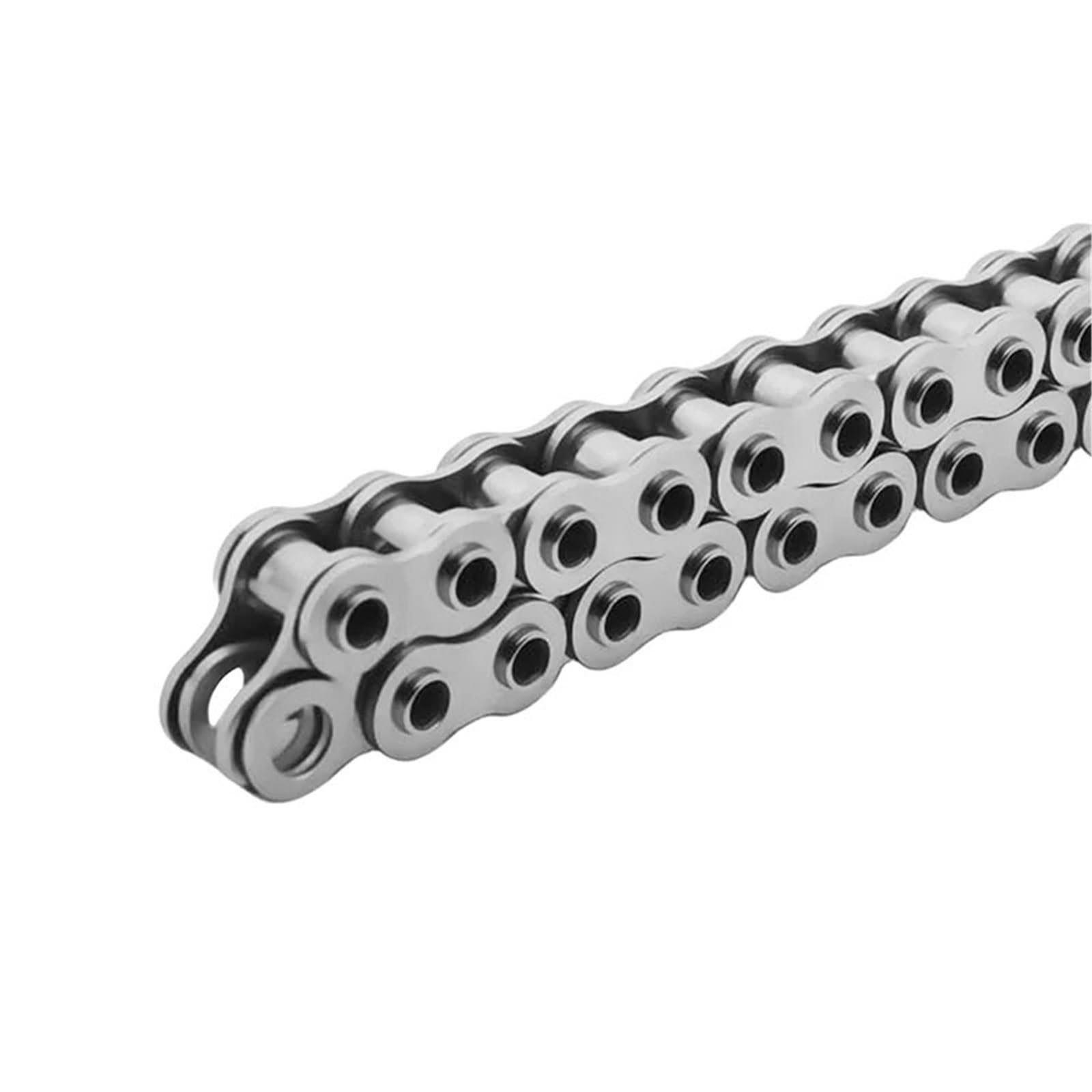 Rollenkette Aus Kohlenstoffstahl 1/1,5 Meter Hohlbolzenkette 06B/08B/10A/12A 304 Edelstahl-Rollenkette mit kurzer Teilung for industrielle Getriebe-Hohlkette((12A-1)-1Meter)