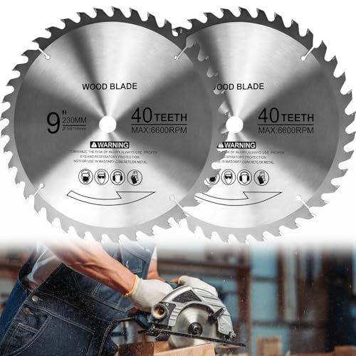 Wadoy 9-Inch 40T Carbide Blade Pack