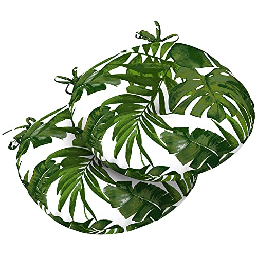 LVTXIII Outdoor All Weather Bistro Seat Cushions, Comfortable Flu...