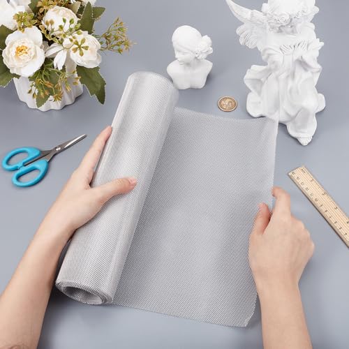 OLYCRAFT Weißes Drahtgeflecht Für Modellierarbeiten 3 m X 30cm Aluminium Drahtgeflecht Für Modellierarbeiten 0.25mm Dicke Aluminium Drahtgeflechtrolle Rostfreies Maschensieb Zum Modellieren