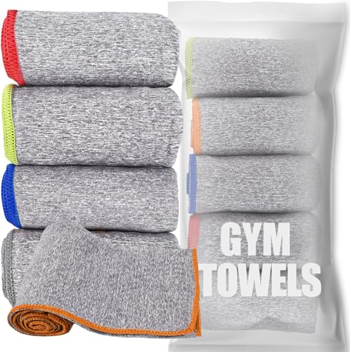 Puomue 5 Pack Microfiber Gym Towels for Working Out