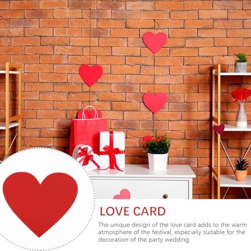 LNQ LUNIQI 40 Stück Herzform Papier 15cm Rote Herz Papier Deko, Große Papierherzen Karten Herzförmige Papierausschnitte Wird für Valentinstag, hochzeit, Wand, Klassenzimmer, Basteln