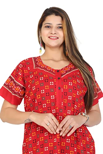 Image of Women's Cotton Solid Maxi Nighty