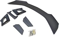 Vista 6 de Repuesto para todos los modelos Chevrolet Camaro 2016 ZL1 1LE estilo ABS plástico negro mate tapa trasera alerón ala