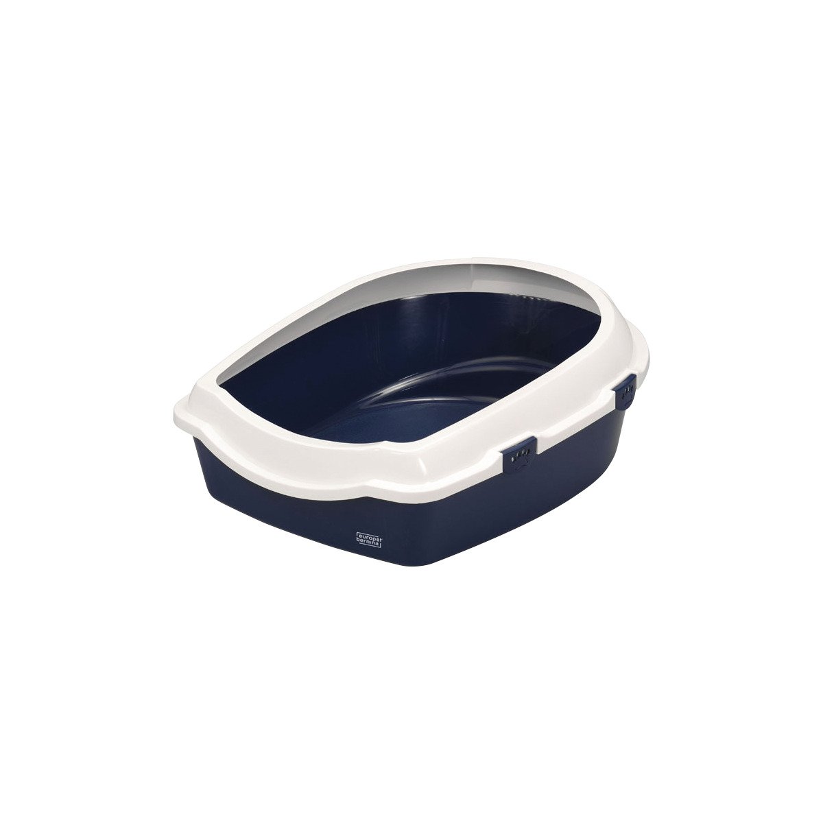 Lukamoo® Katzentoilette – Doppellagig, Ideal Für Tofu- & Pelletstreu – Sauberer Boden Garantiert (Anthrazit, M: 61 X 40,6 Cm)