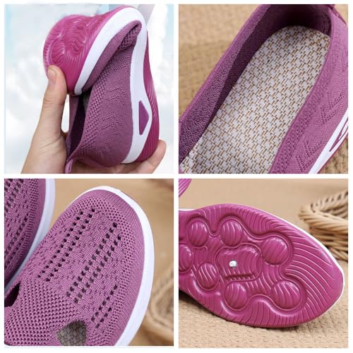 Orthopedic Womens Walking Shoes for Balance Orthopedic Shoes for Women Women's Comfortable Breathable Knitted Sneakers4