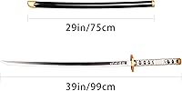 Vista 71 de SV Anime Demon Slayer Sword Katana 41 Inch Decorative Collectible Gift Cosplay Sword，Various Styles Available