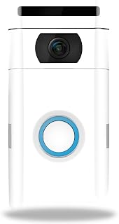 MightySkins Skin Compatible with Ring Doorbell 2 - Solid White | Protective, Durable, and Unique Vinyl Decal wrap Cover | Easy to Apply, Remove, and Change Styles | Made in The USA