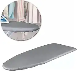 Capa para Tábua de Passar Roupa Forro Térmico Ajustável Regulável Universal Grande Liso Cinza 1,40m x 0,50m