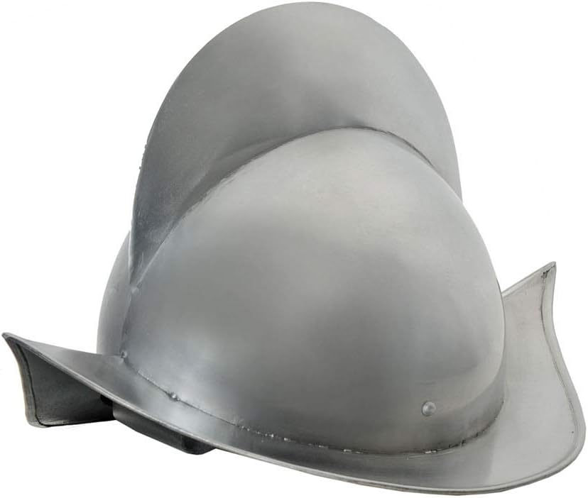 Szco Supplies Spanish Morion Helmet: 910975, Silver, 23 inches in Circumference