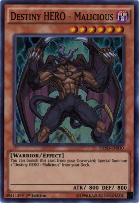 YU-GI-OH! / Destiny Hero - Malicious (Super) / Destiny Soldiers(DESO-EN010) / A English Single Individual Card