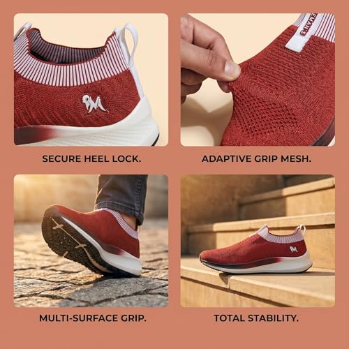 Image of Neeman's Grip Fit Slip Ons for Men | Casual Shoes for Men | Lightweight & Comfortable | Trendy Stylish EVA Sole Shoes | Flexible, Breathable Walking Shoes for Men