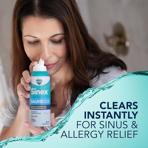image for VICKS Sinex Saline Extra Strength Nasal Spray, 3X Concentrated* Drug F