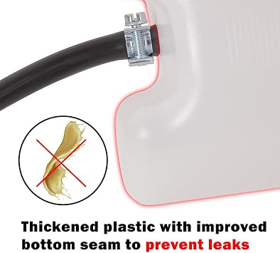 Motorcycle Auxiliary Fuel Tank (500ml with Vent) Gas Tank for Small Engine Work and Carburetor Tuning