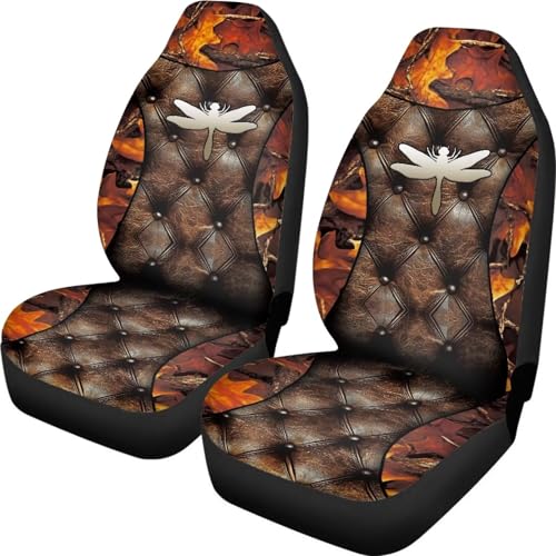 Housse de sieges auto cuir libellule universelle voiture et camionnette 52x138cm