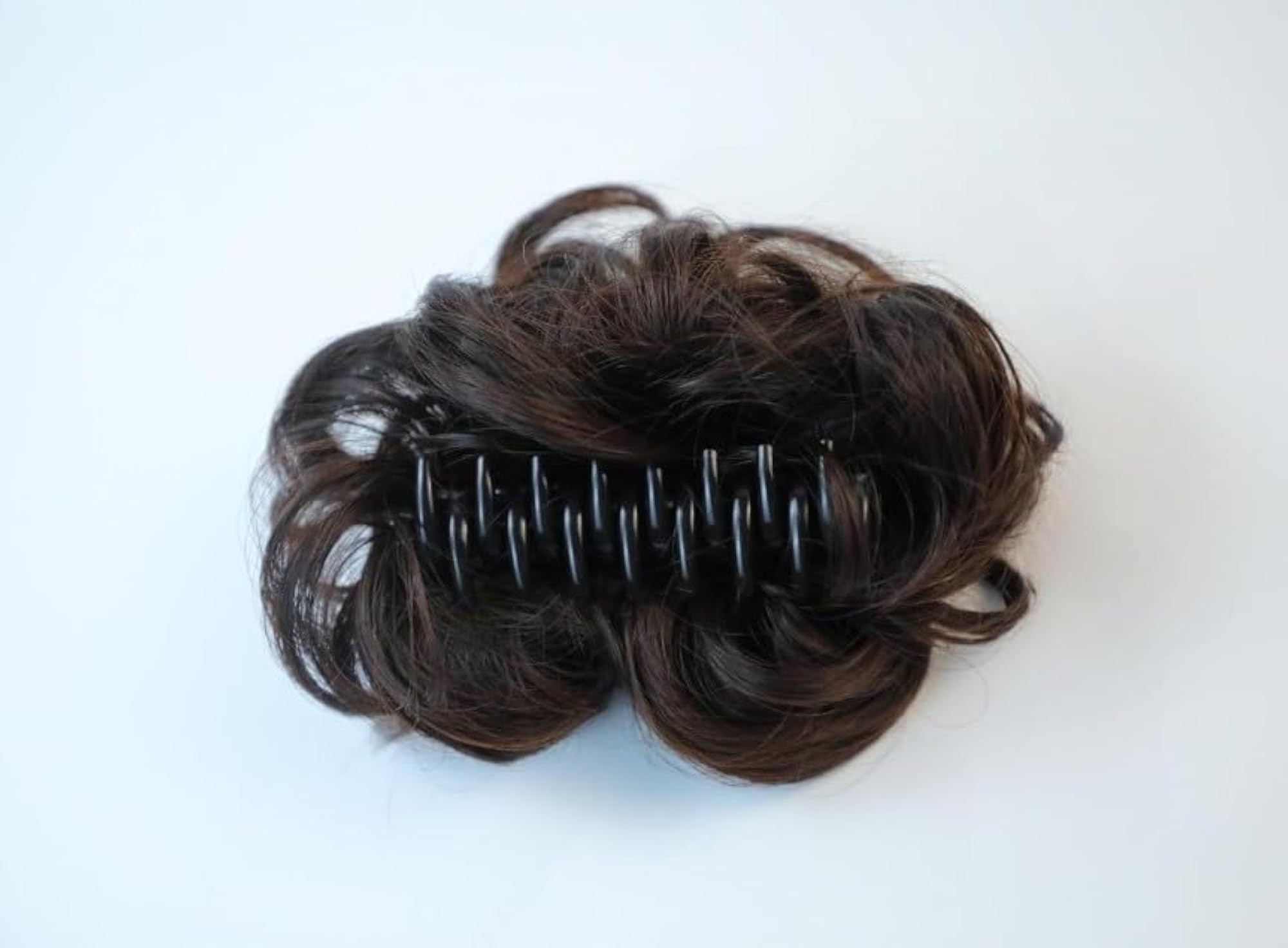 Curly Wavy Messy Bun Hair Piece with Claw Clips