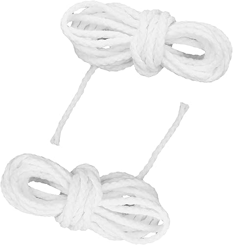 Miniatura 7 de Mechas de vela para lámpara de aceite, juego de 2 mechas de 6.56 piespaquete de 0.1 pulgadas, buena absorción de aceite, combustión, trenza