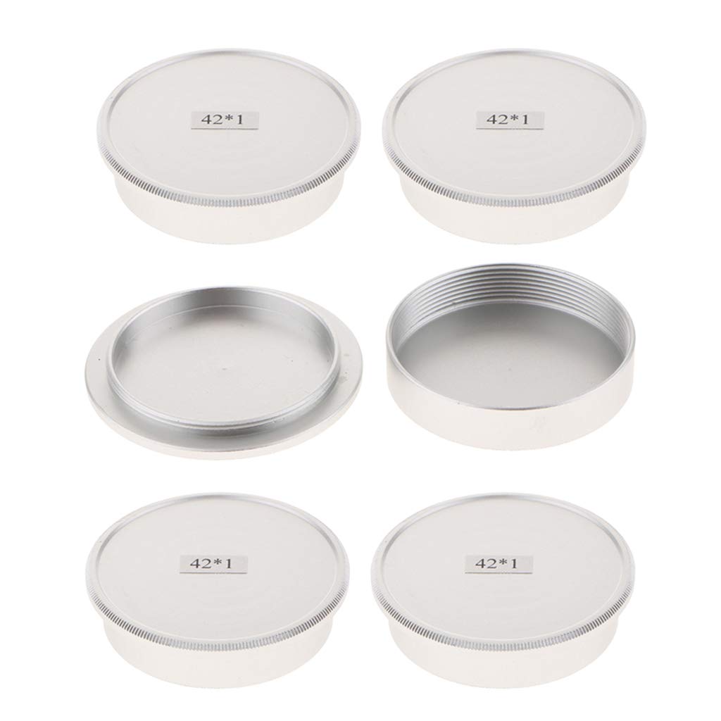 Gazechimp 5 Piece Protective Body Lens Cap Cover Fits for M42 42mm Camera Lens Accs