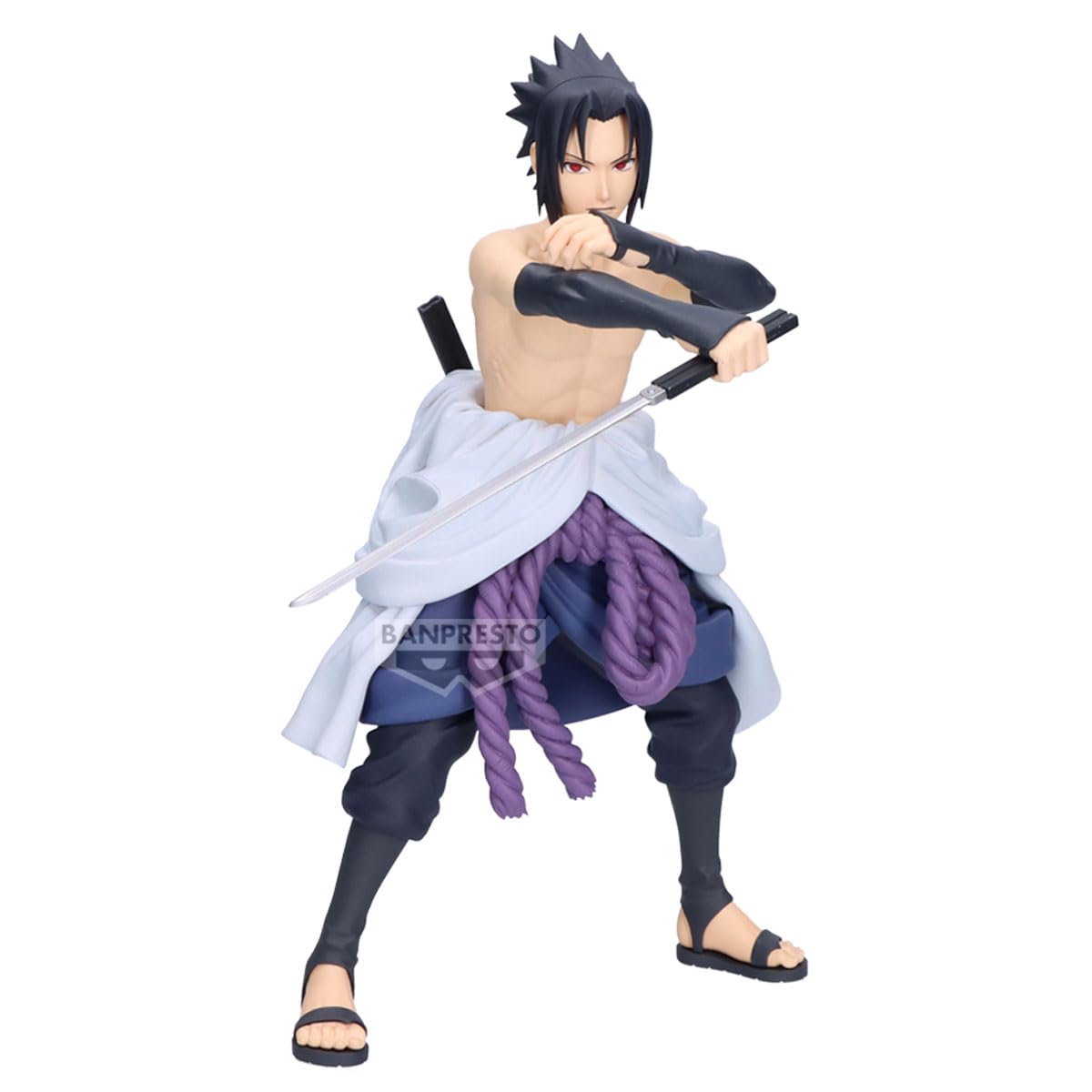 Banpresto Figurka akcji Sasuke Uchiha Naruto Shippuden, Grandista 24 cm - PZ71145P wielokolorowa - Figurka kolekcjonerska - Idealna dla fanów anime