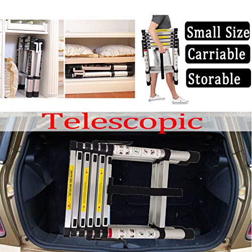 Telescopic Multi Combination Step Ladder Extension Folding Ladders 4+5 Rungs Aluminium A-Frame Stairs Ladder Stretchable Vertical Height 5.4Ft/164Cm #TOP5