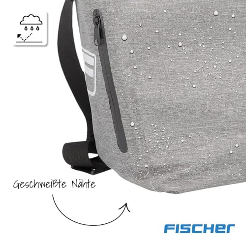 FISCHER Gepäckträgertasche Plus Cita, Fahrradtasche, wasserdicht, schwarz, Volumen 30 Liter