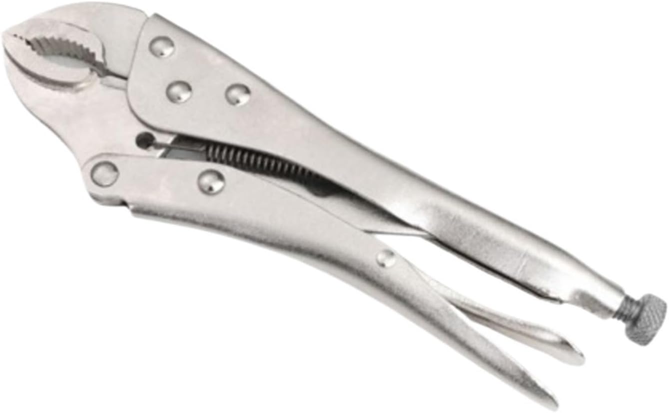 Vise Grip Pliers 5/7/10 Inch Locking Pliers Heavy Duty Adjustable Vise Vice Grips High-carbon Steel Quick Fixing Clamping Curve Jaw Spanner(10 Inch)