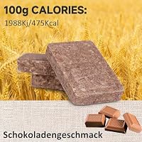 Notfall-Nahrungsriegel – Schokoladen-Energieriegel, MRE-Mahlzeiten Militär 2025, Lange Haltbarkeit, Notfall-Nahrungsriegel, Notfallvorräte für die Katastrophenvorsorge, 12 Stück – Ansicht 7