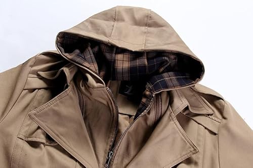 Outwear Cappotto Lungo Uomo Trench Plus Size