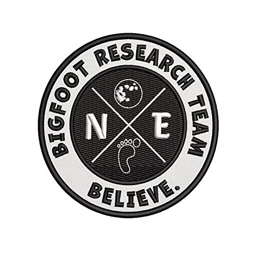 Bigfoot Research Team Patch - Nebraska - Durable High-Quality Embroidered Iron-On Sew-On Applique for Jacket, Hat, Backpack - Cryptid Hunter, Paranormal Enthusiast - Perfect for Hiking Camping Gear