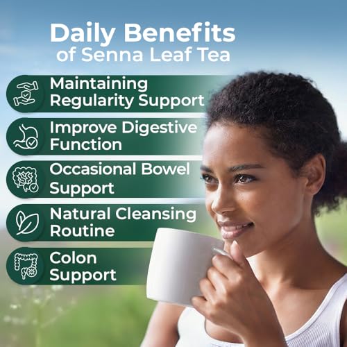 Image of 100 Bags Senna Leaf Senna Leaves Tea Herbal Tea (Senna Alexandrina) - 100 Count 1.5g Bags Hoja De Sen Hojas De Sen Para Te